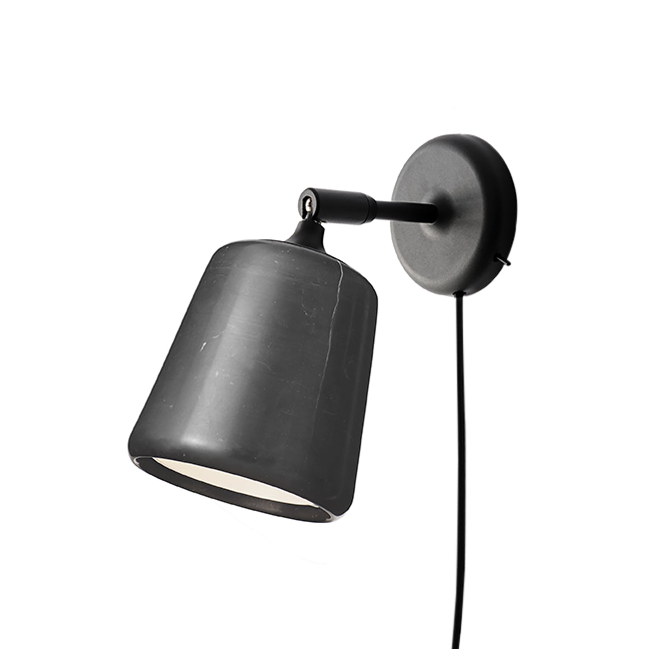 Material Wall Lamp: Black Marble