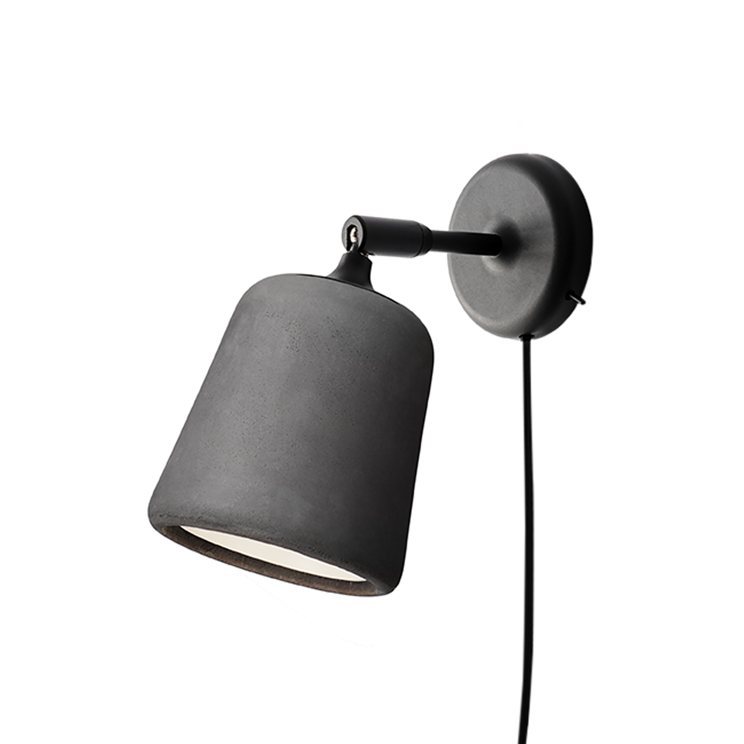 Material Wall Lamp: Dark Grey Concrete