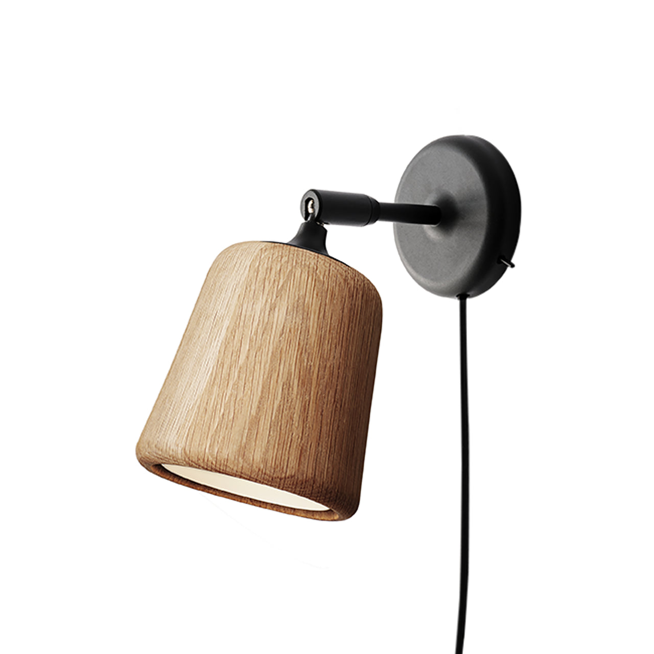 Material Wall Lamp: Natural Oak