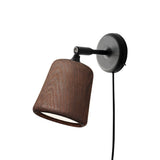 Material Wall Lamp: Smoked Oak