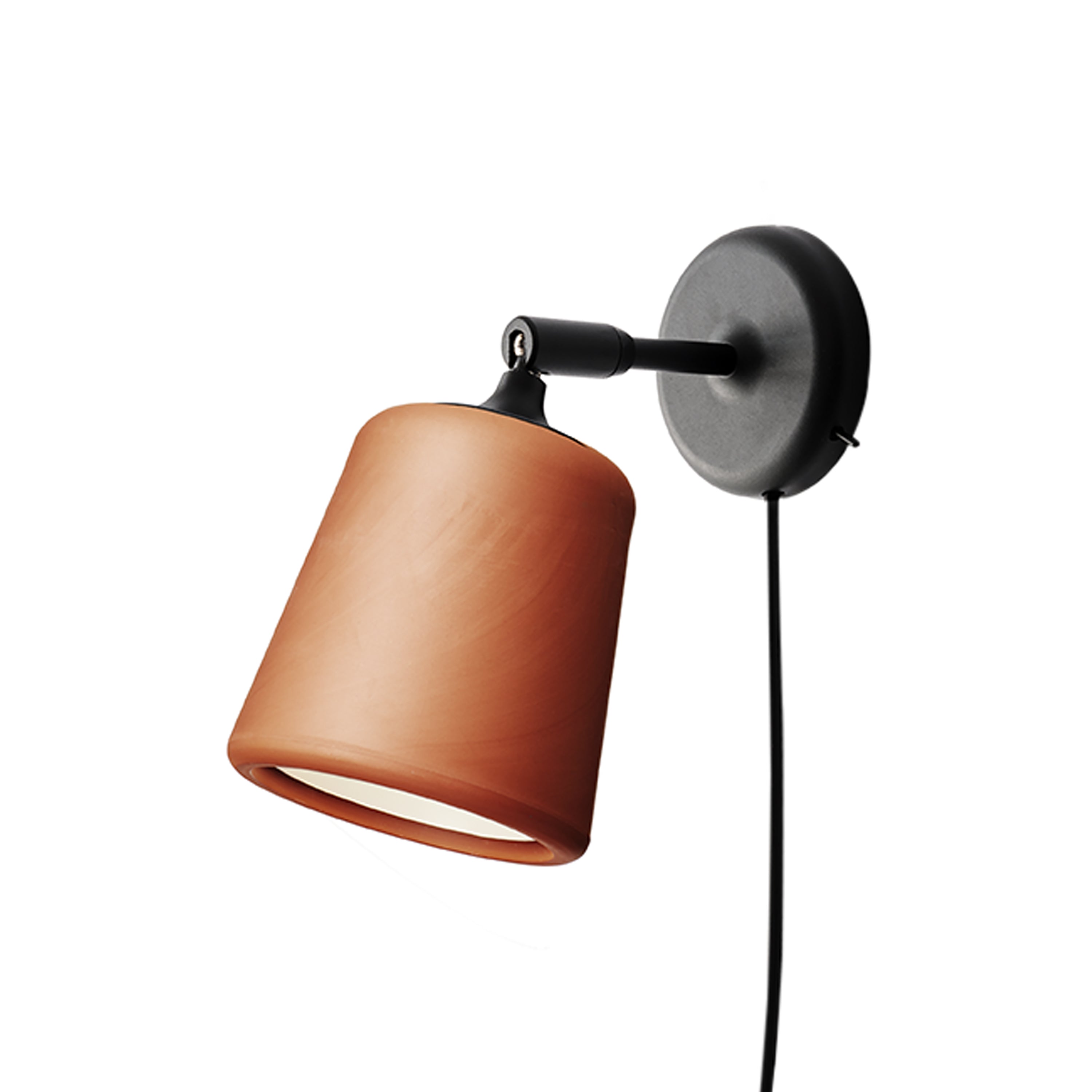 Material Wall Lamp: Terracotta