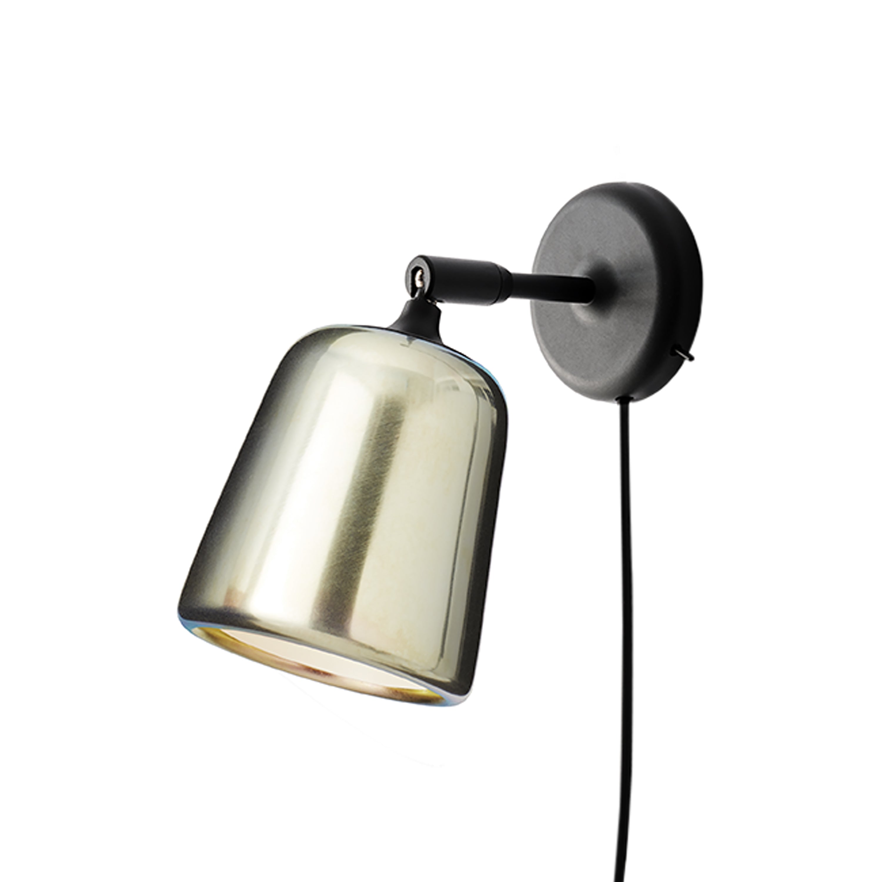 Material Wall Lamp: Yellow Steel