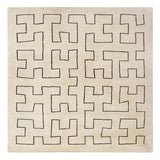 Maze Platinum Rug: Beige