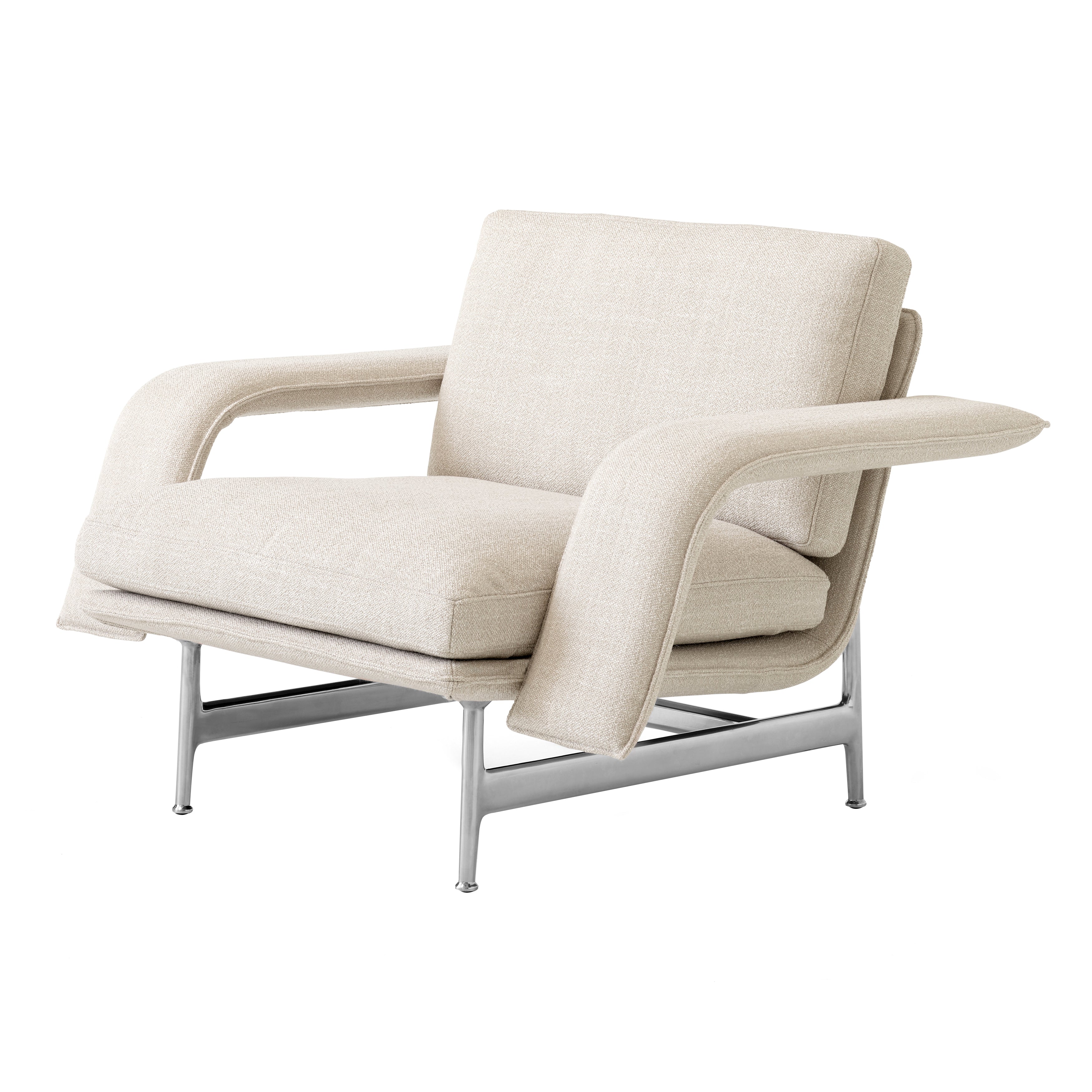 Meantime AV29 Lounge Chair: Polished Aluminum