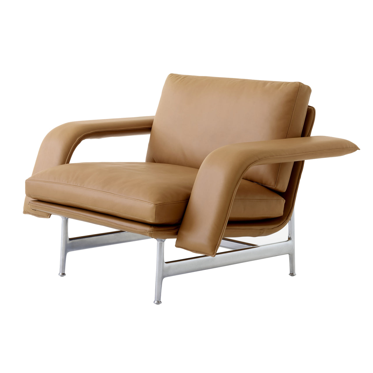 Meantime AV29 Lounge Chair: Polished Aluminum