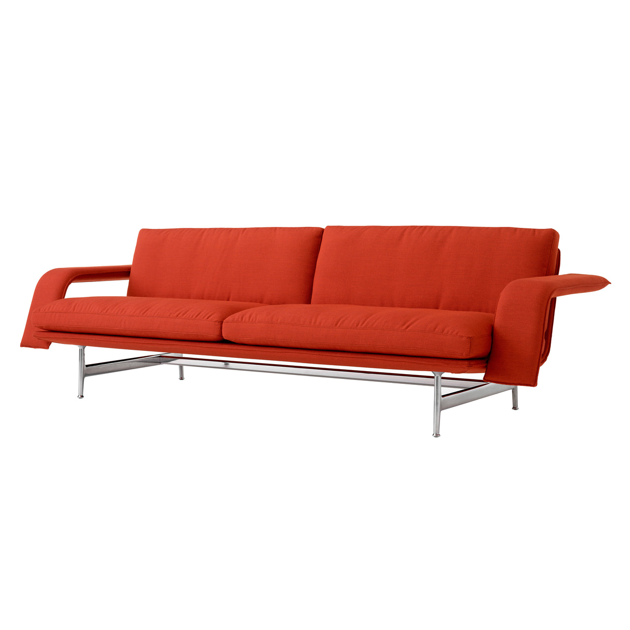 Meantime AV31 3 Seater Sofa: Polished Aluminum