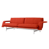 Meantime AV31 3 Seater Sofa: Polished Aluminum