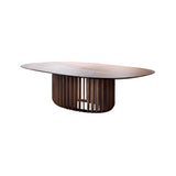 Juice Rectangular Table: Medium + Canaletto Walnut + Canaletto Walnut