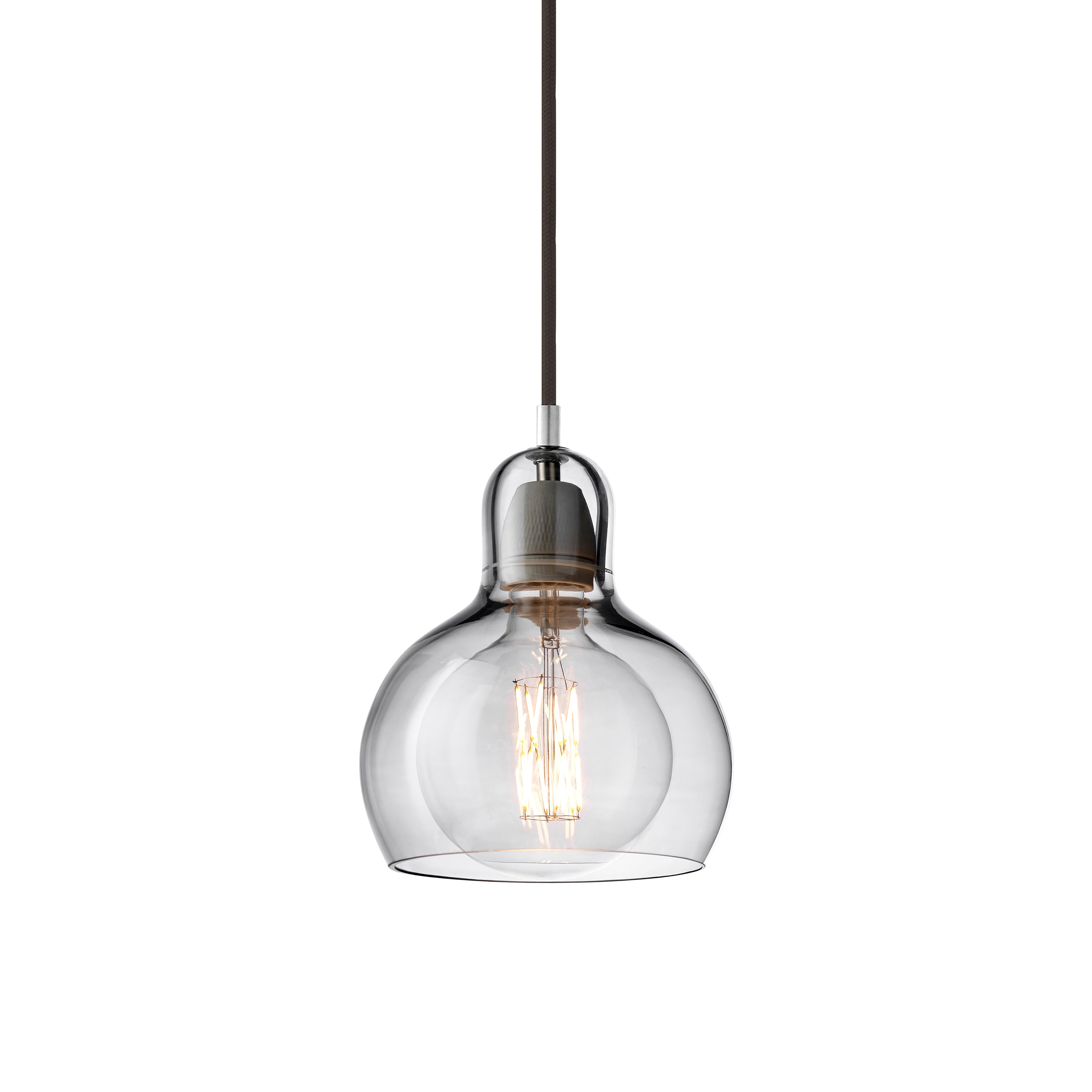 Mega Bulb SR2 Pendant Light: Silver + Black