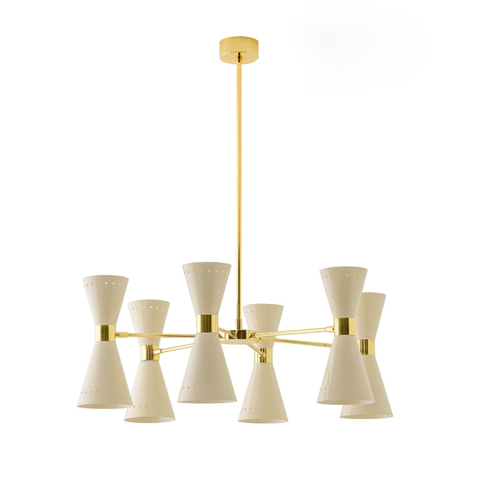 Megafono Suspension Lamp: 6 + White