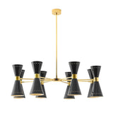 Megafono Suspension Lamp: 8 + Black