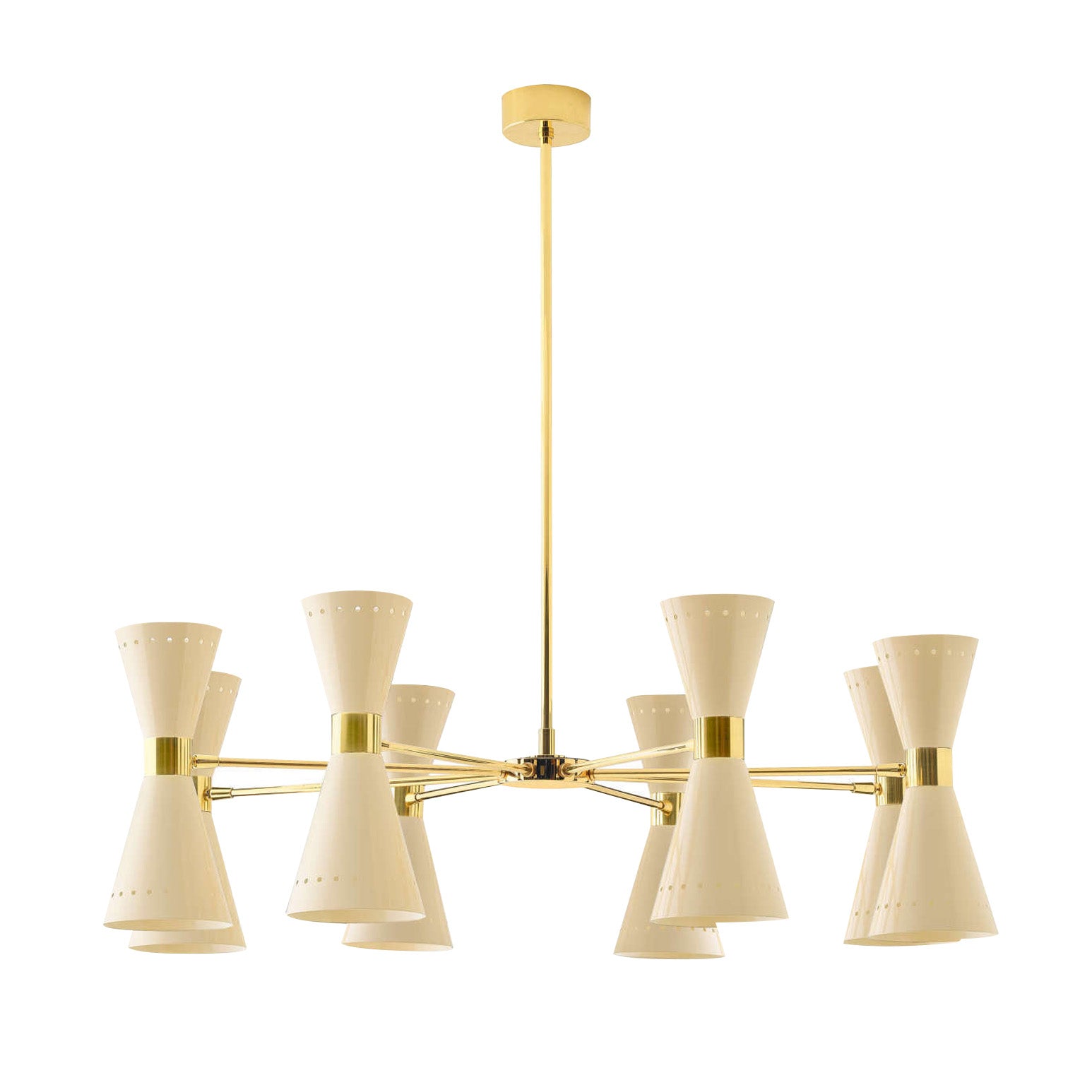 Megafono Suspension Lamp: 8 + White