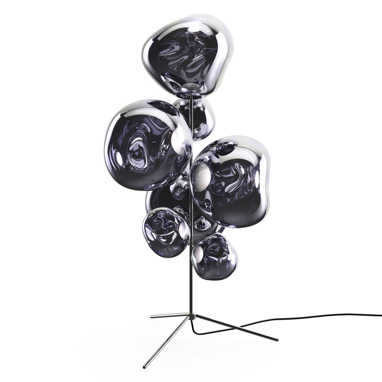 Melt Floor Chandelier: Smoke