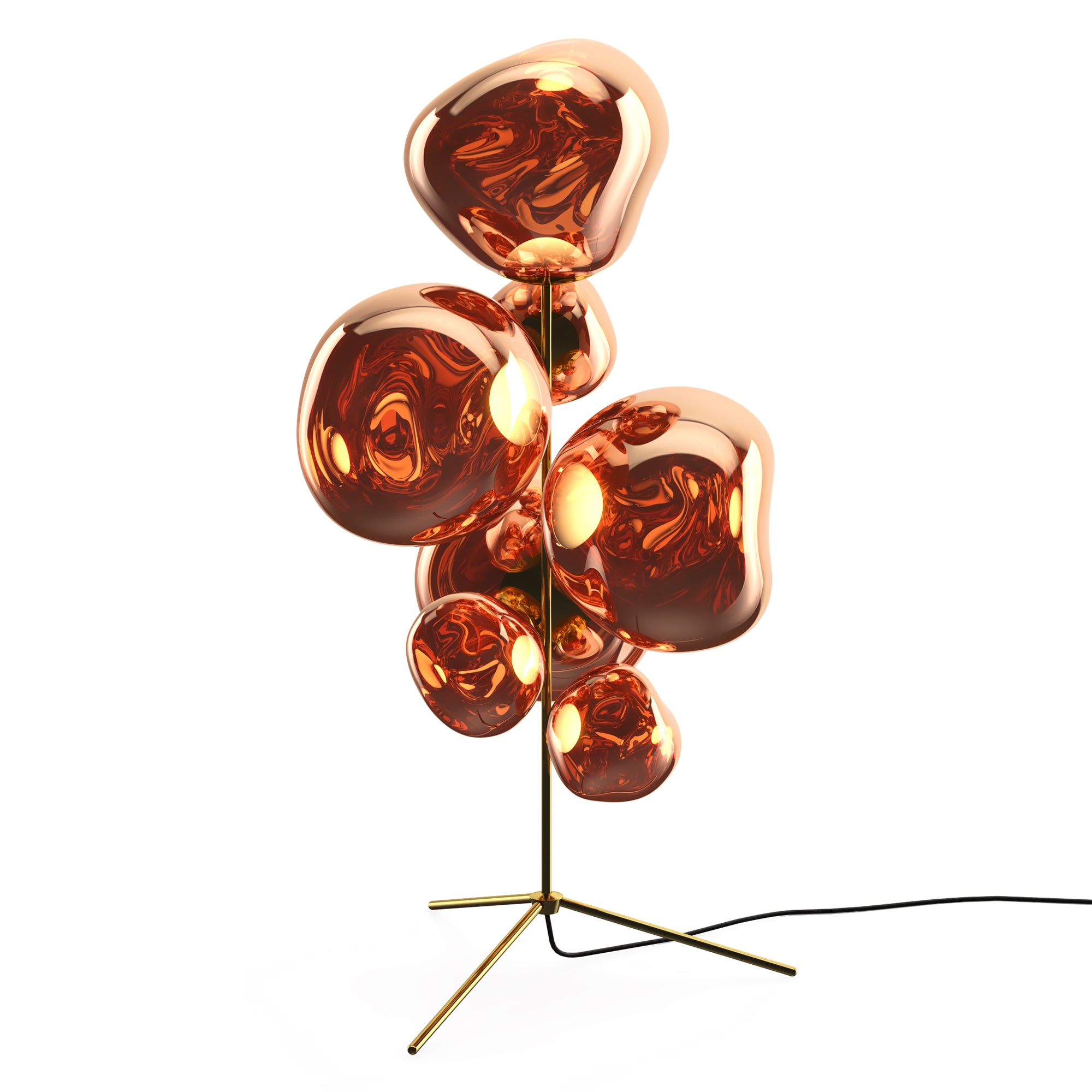 Melt Floor Chandelier: Copper
