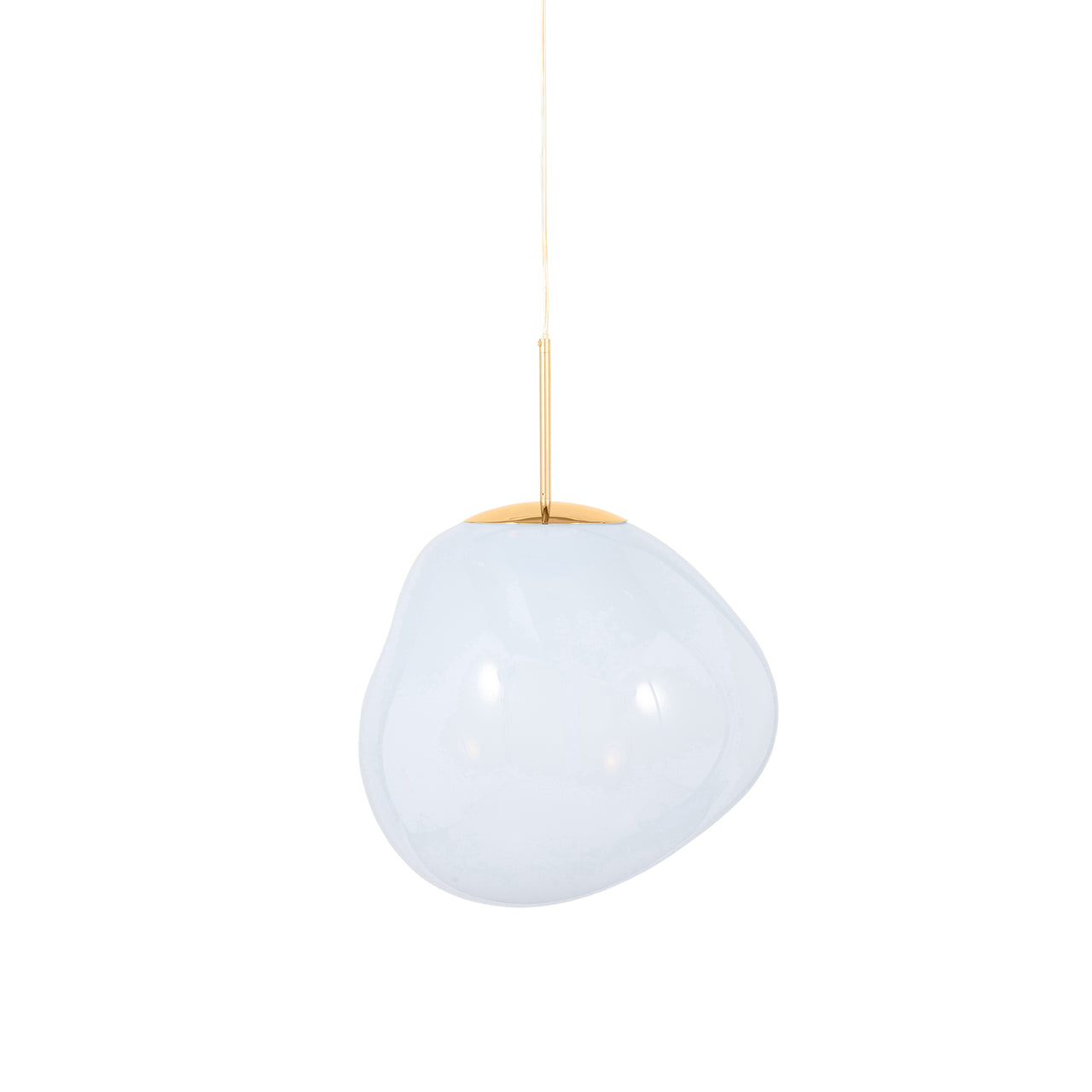 Melt Pendant Light: Regular + Opal + Gold