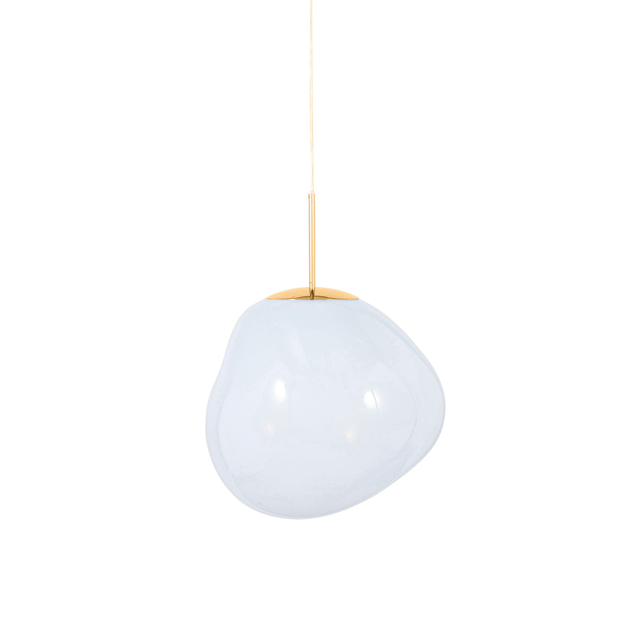 Melt Pendant Light: Regular + Opal + Gold