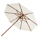 Messina Umbrella: Medium +Round +  Off-White + Without Base