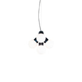 Vine Pendant Light: Chrome + Vine 3 + Midnight Chrome