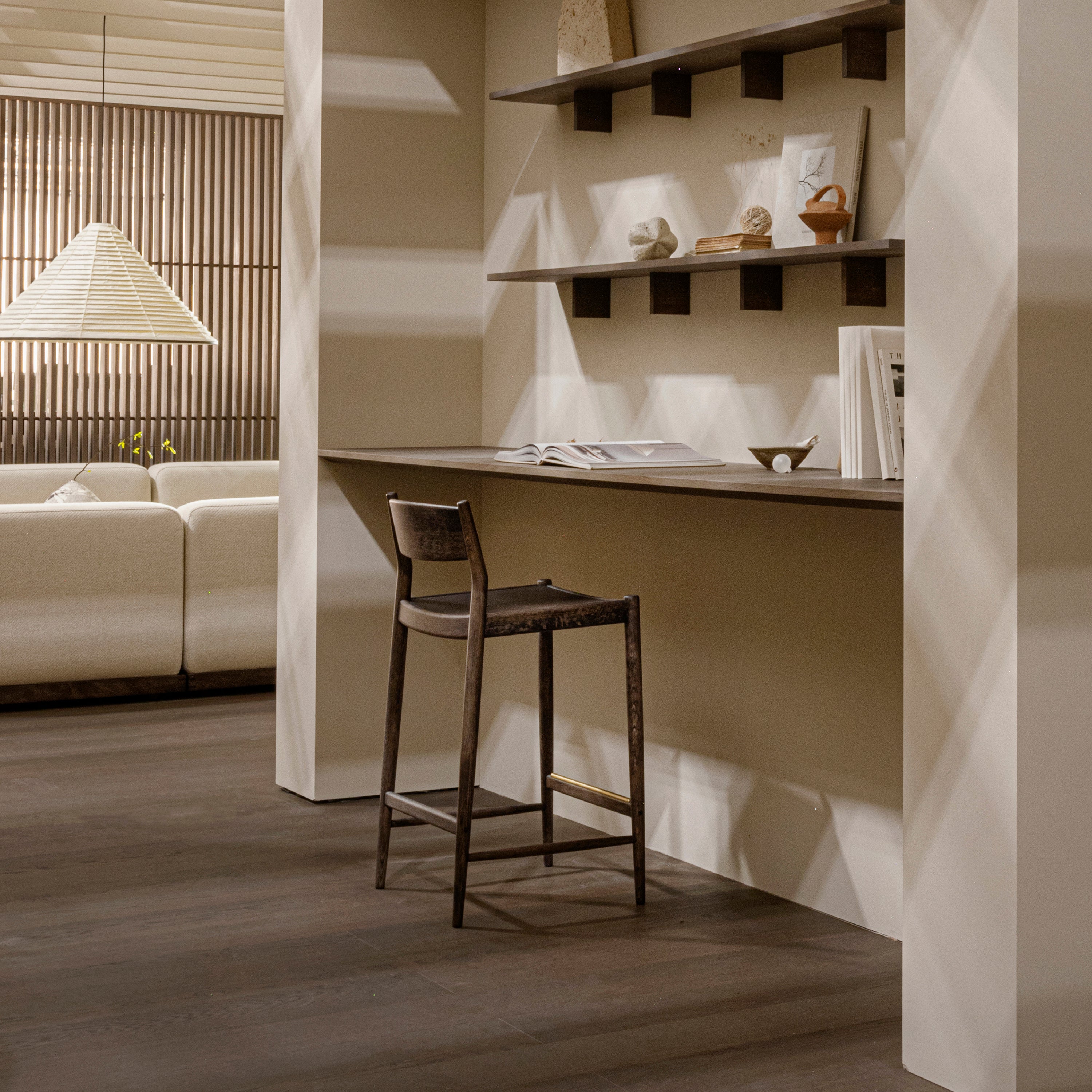 Minatomirai Cafe Bar + Counter Stool N-BS01: LS