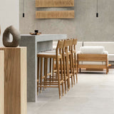 Minatomirai Cafe Bar + Counter Stool N-BS01: Upholstered + LS
