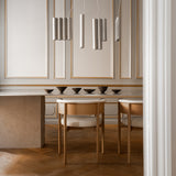 Minatomirai Cafe Side Chair N-SC01: Upholstered + LS