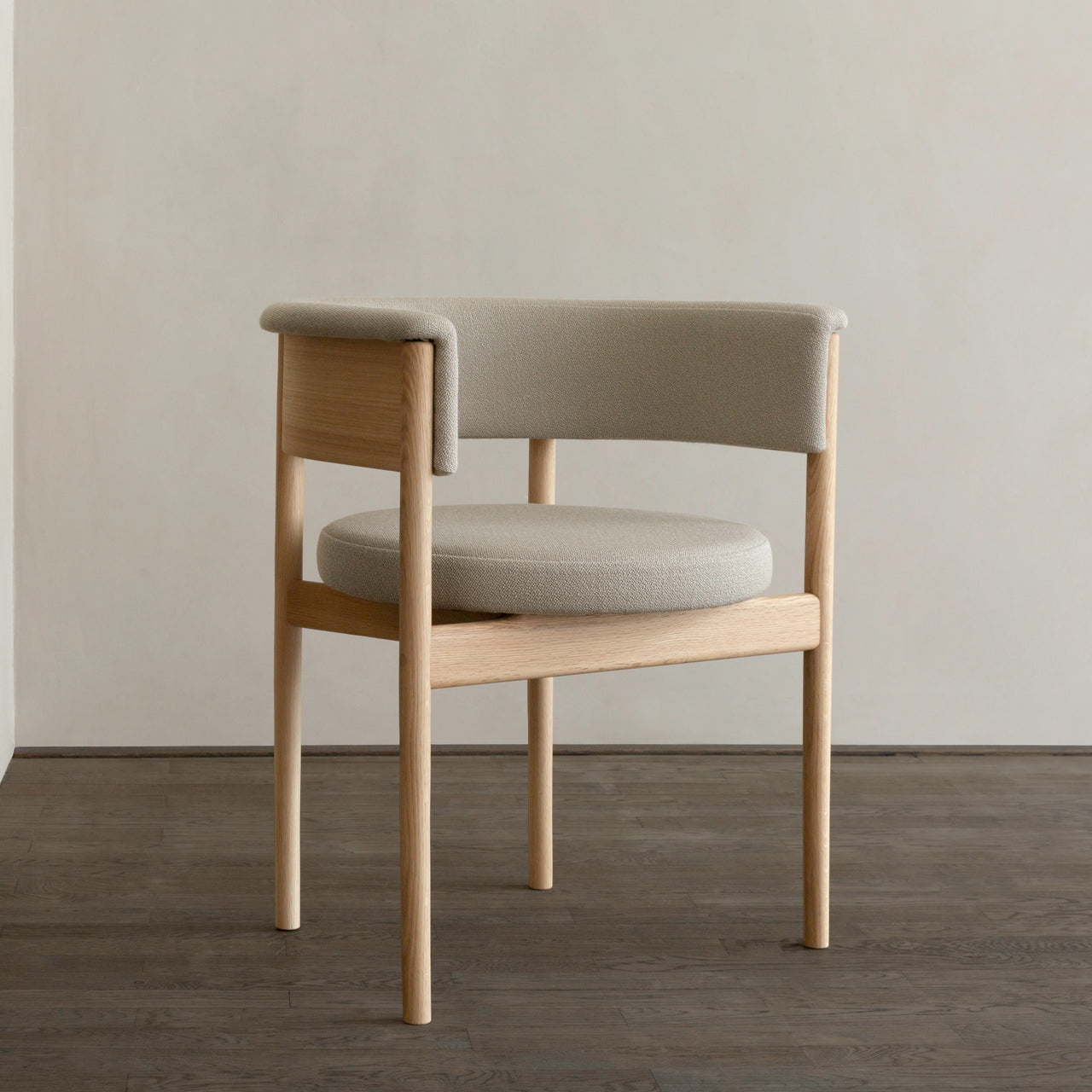 Minatomirai Cafe Side Chair N-SC01: Upholstered + LS