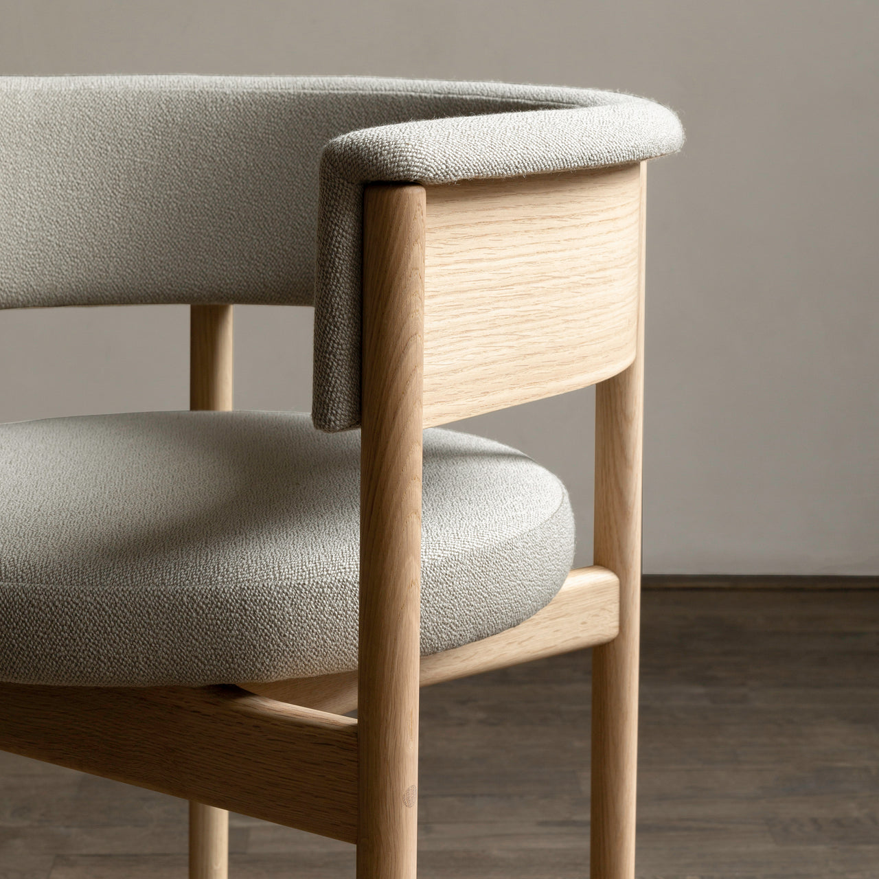 Minatomirai Cafe Side Chair N-SC01: Upholstered + LS
