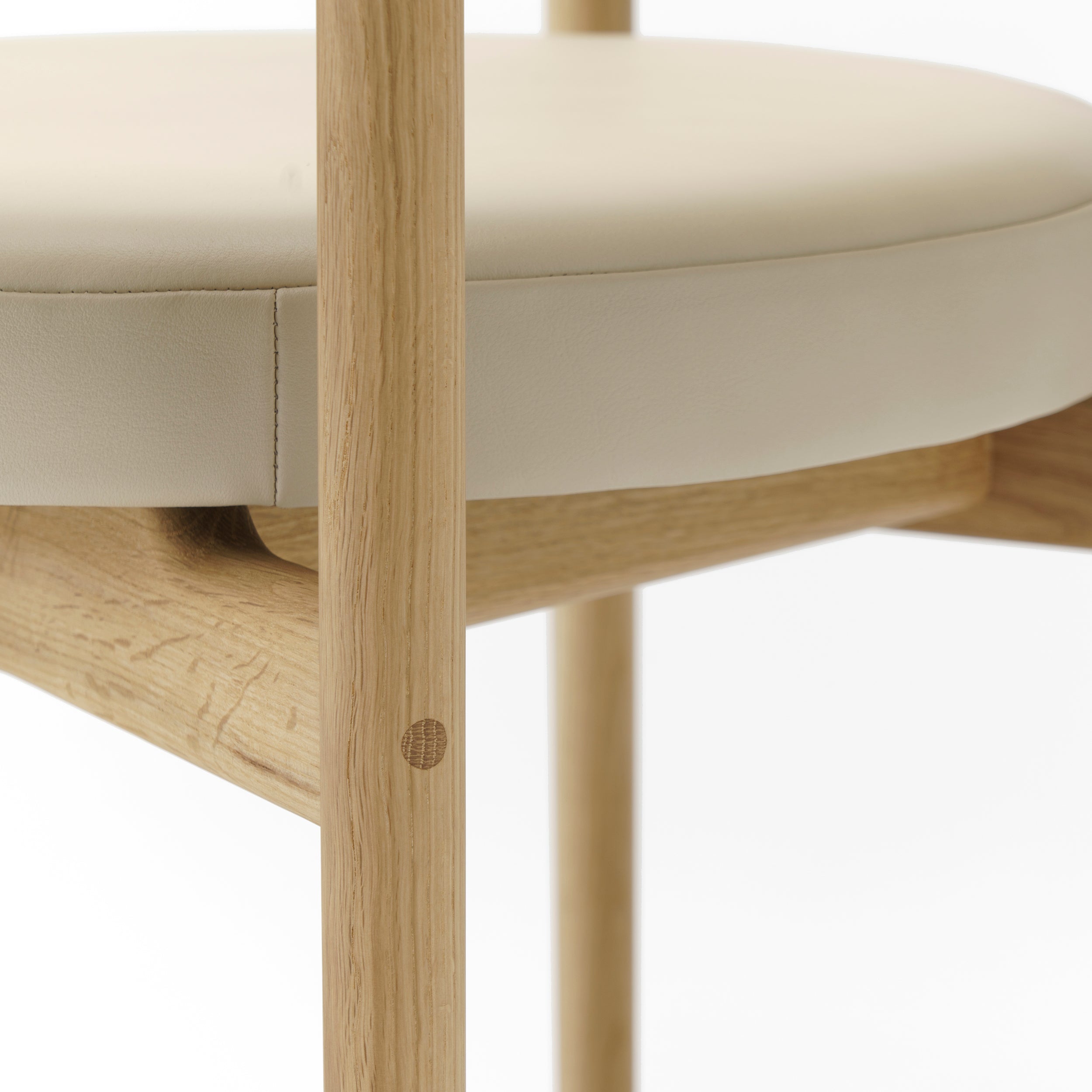 Minatomirai Cafe Side Chair N-SC01: Upholstered + DI