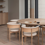 Minatomirai Cafe Side Chair N-SC01: Upholstered + LS