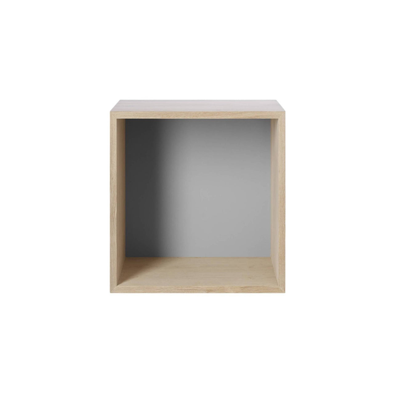 Stacked Storage 2.0: Backboard Module - Medium + Oak + Light Grey