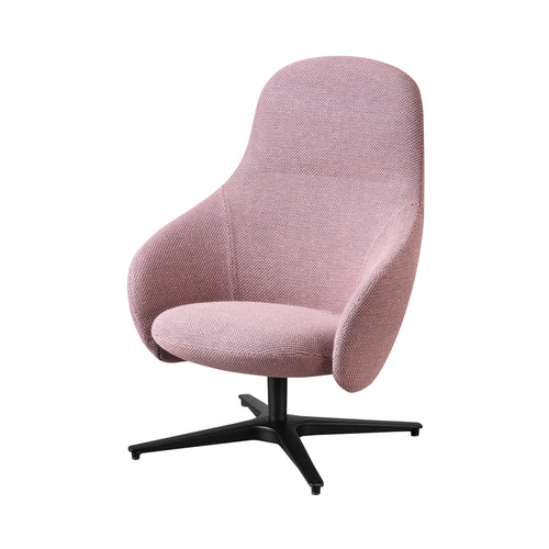 Nebula Lounge Chair + Pouf: Swivel Base
