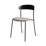 Missing Chair: Upholstered + Black Lacquered Oak + Without Arm