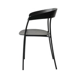 Missing Chair: Black Lacquered Oak + With Arm