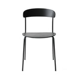 Missing Chair: Black Lacquered Oak + Without Arm