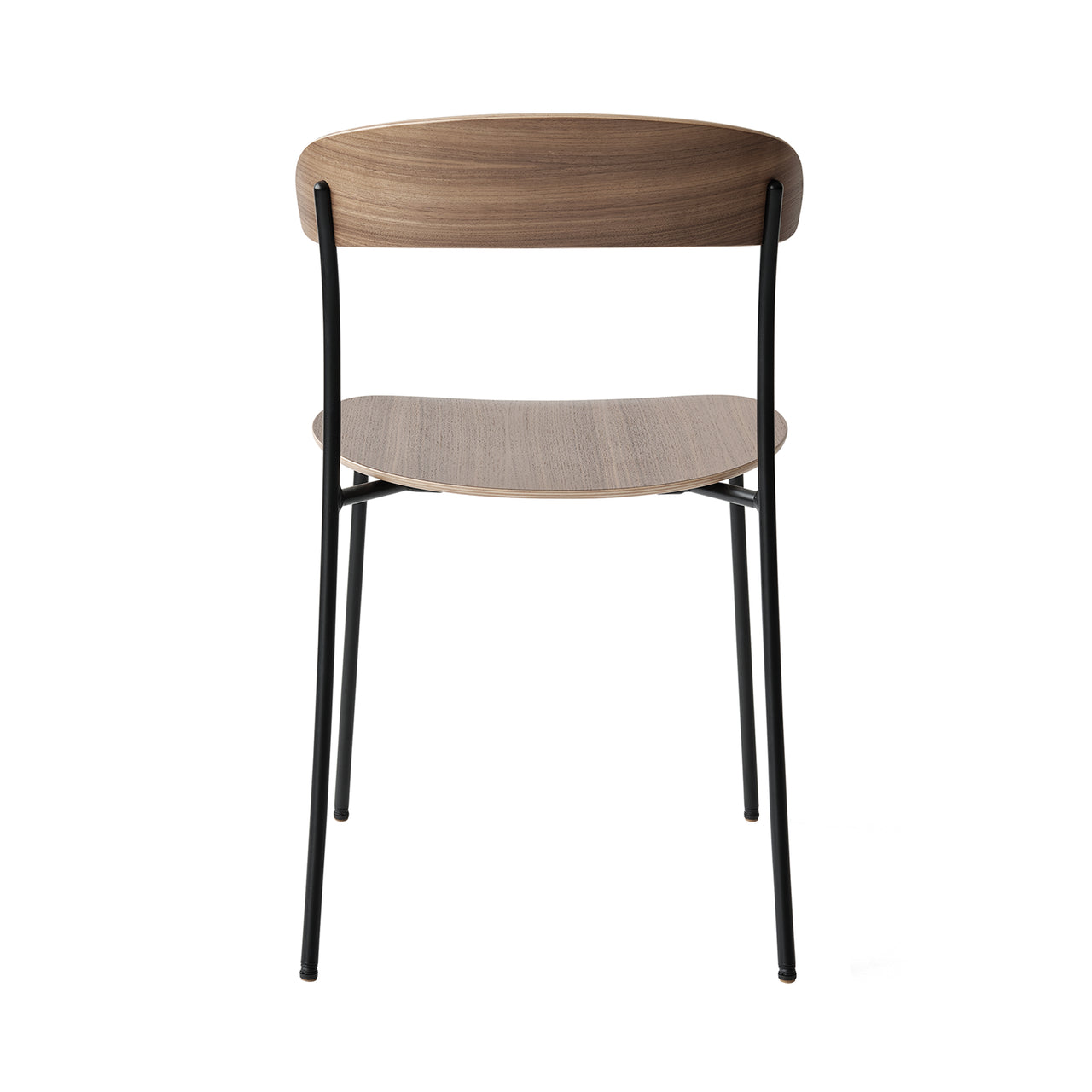 Missing Chair: Lacquered Walnut + Without Arm