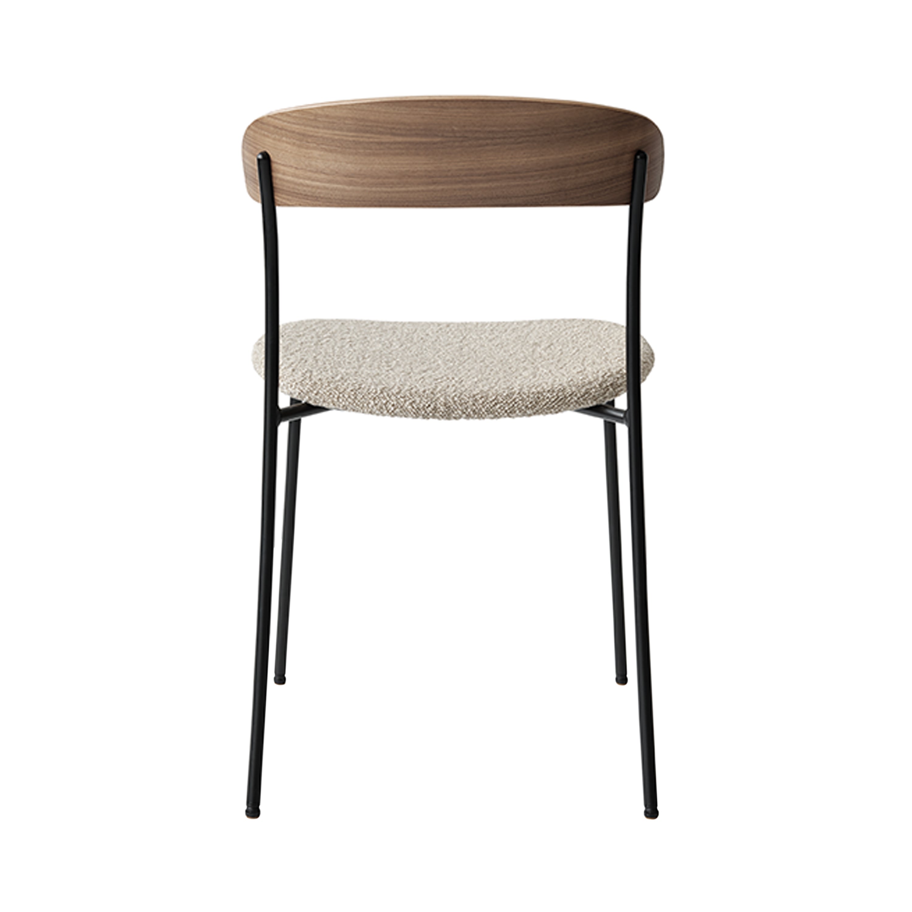 Missing Chair: Upholstered + Lacquered Oak + Without Arm