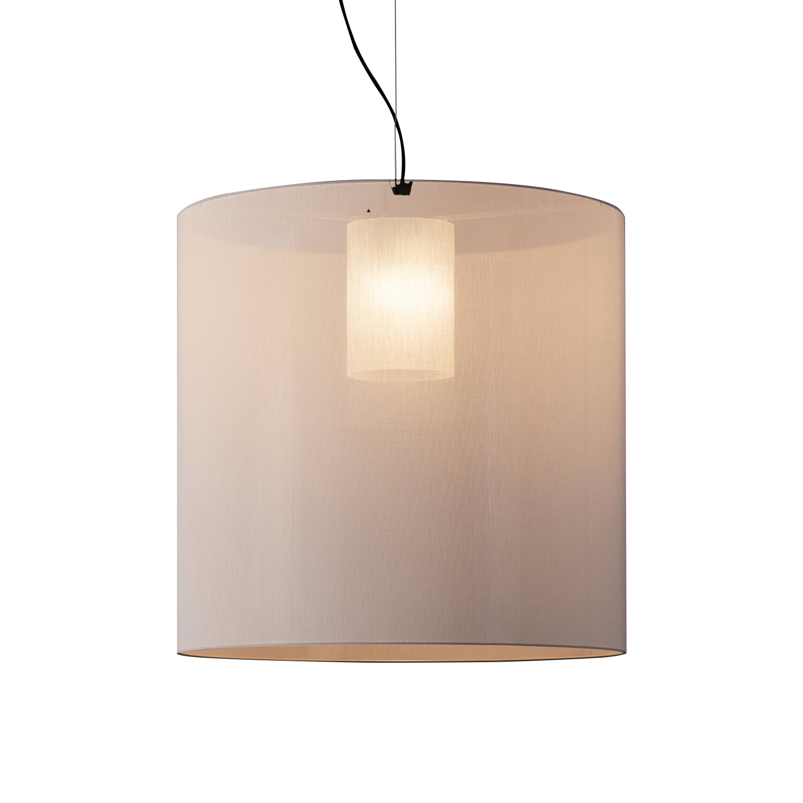 Moaré Pendant Lamp: Extra Large (Single Shade) + White