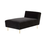 Modern Line Chaise Lounge: Brass Shiny