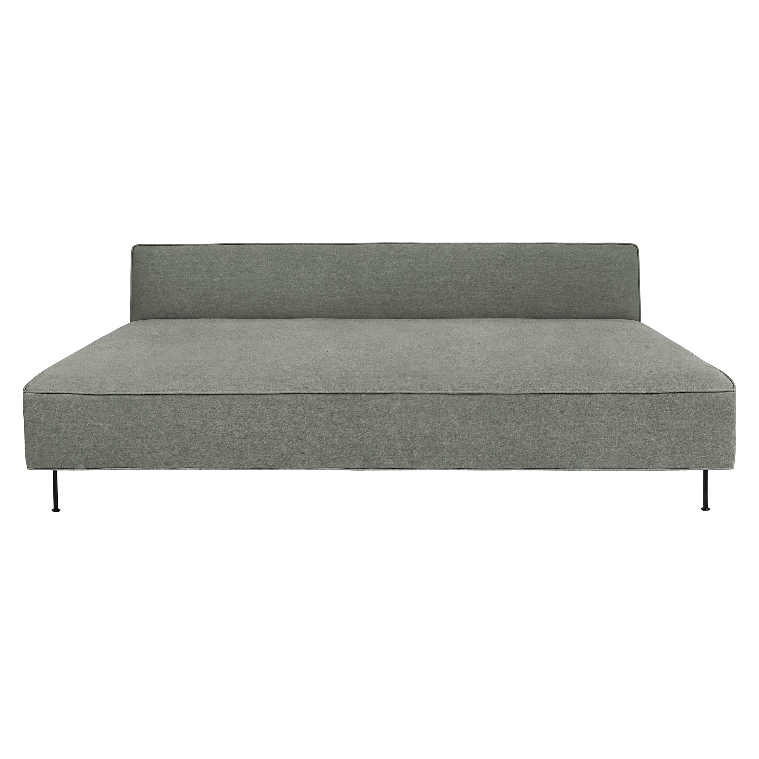 Modern Line Daybed: Black Semi Matt