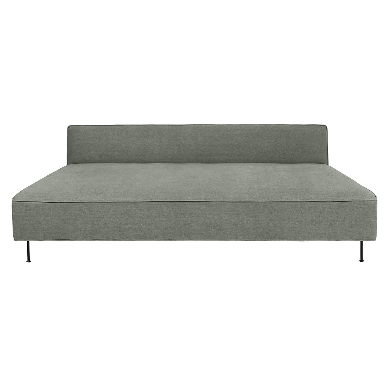 Modern Line Daybed: Black Semi Matt