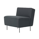 Modern Line Lounge Chair: Low + Black Semi Matt