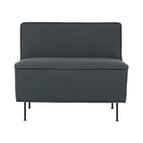 Modern Line Lounge Chair: Low + Black Semi Matt
