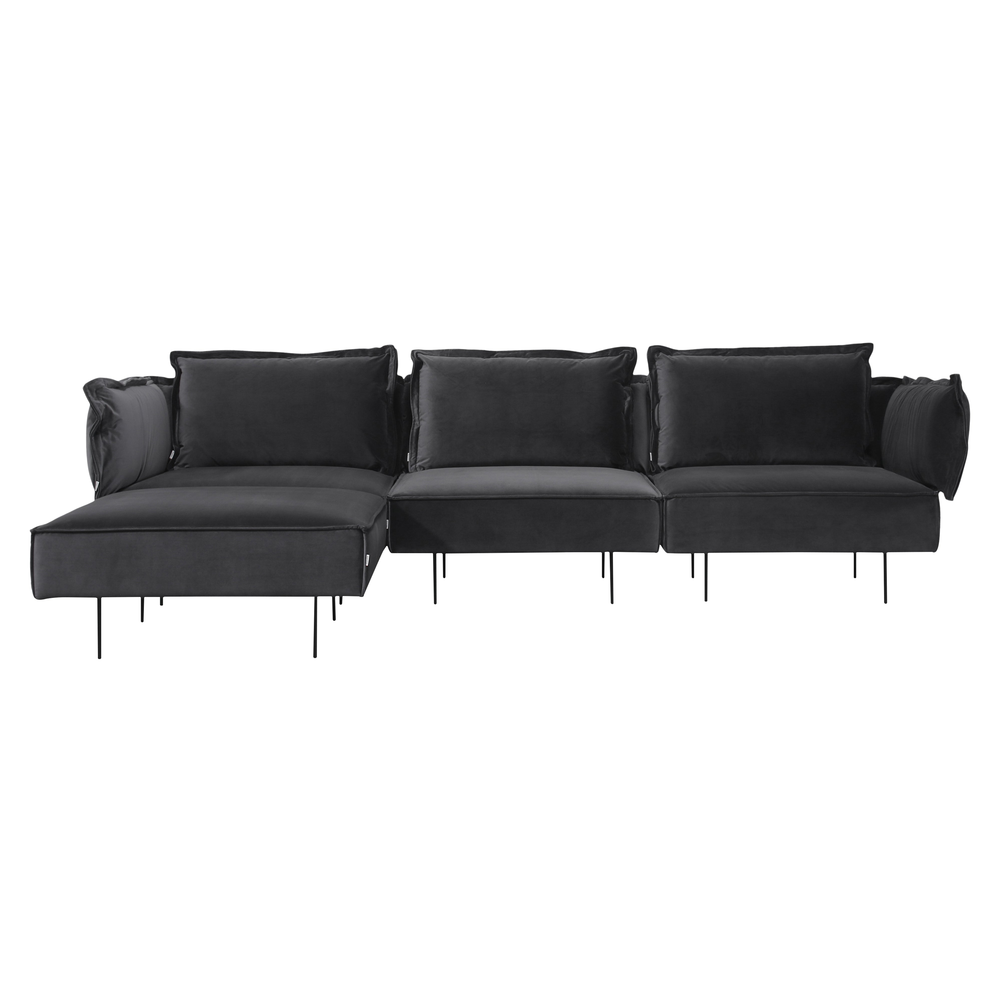 3-Seat Modular Sofa with Chaise: Sapphire 802