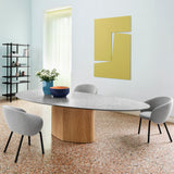 Monoplauto Dining Table: Organic Shaped + Stone Top + LS