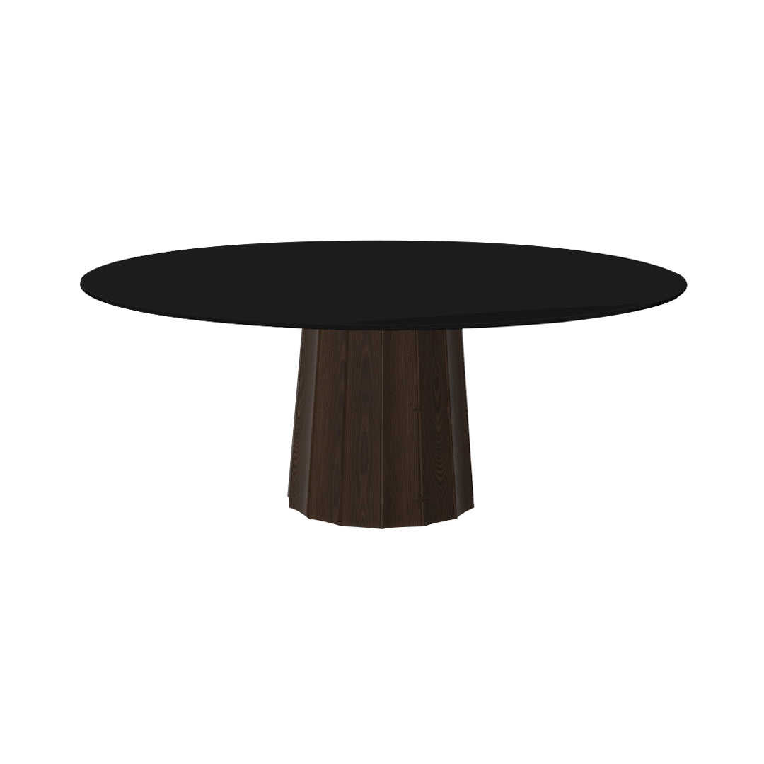 Container HPL Round Table: XXL + Bodhi Cover + Black + Cinnamon