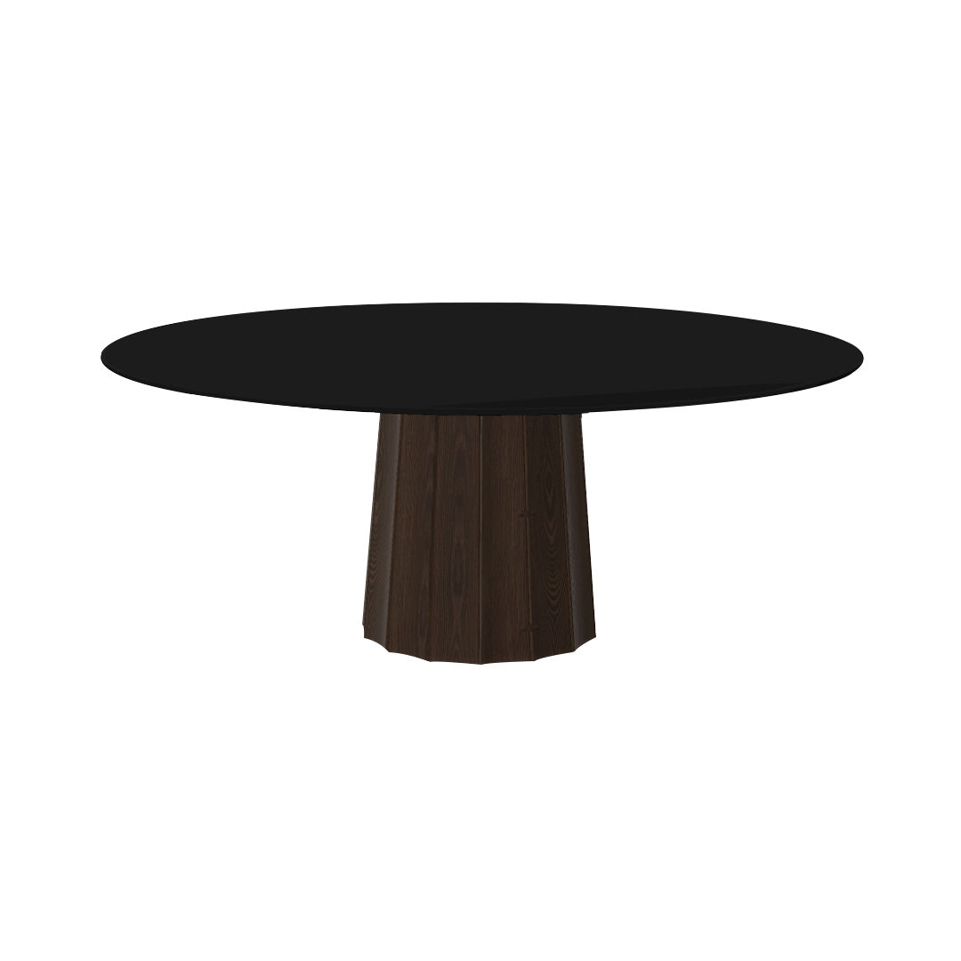 Container HPL Round Table: XXL + Bodhi Cover + Black + Cinnamon
