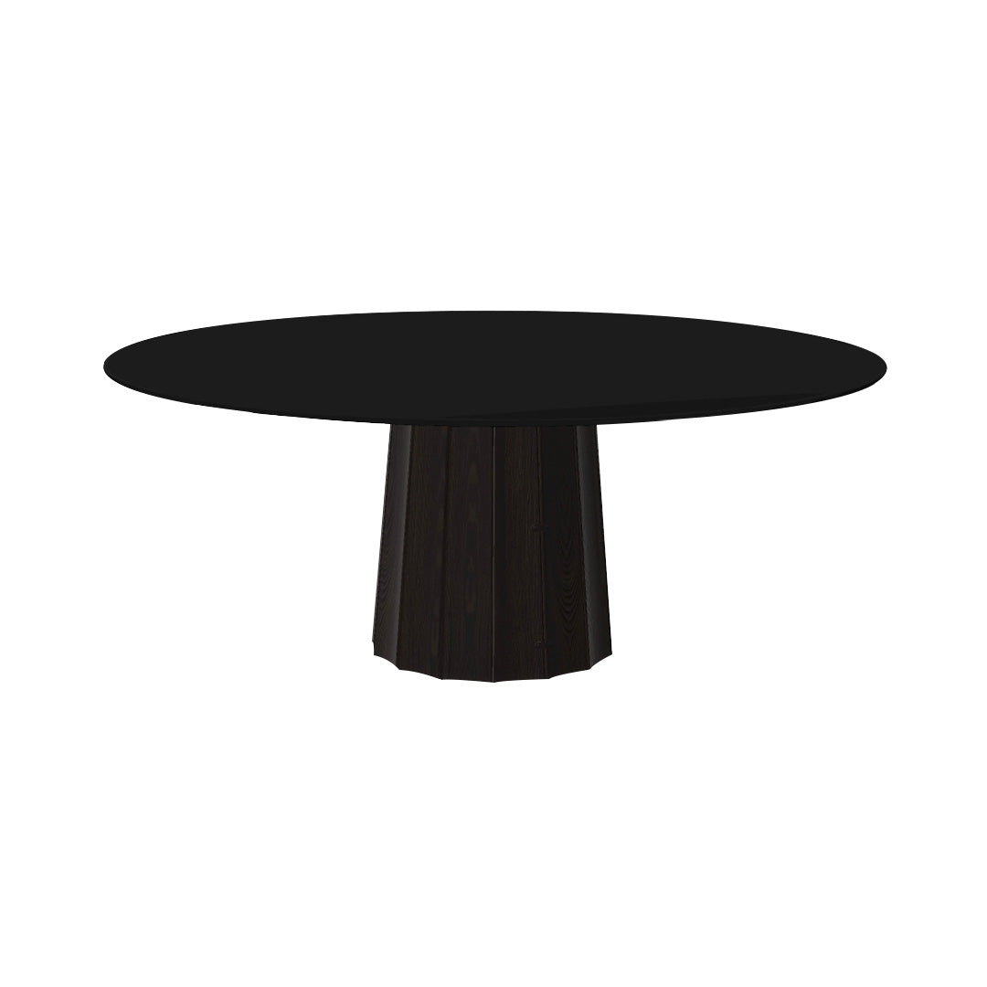 Container HPL Round Table: XXL + Bodhi Cover + Black + Wenge