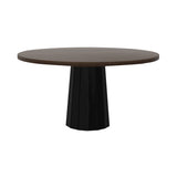 Container Round Table: Large + Bodhi Cover + Cinnamon Stained + Black