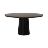Container Round Table: Large + Bodhi Cover + Cinnamon Stained + Black