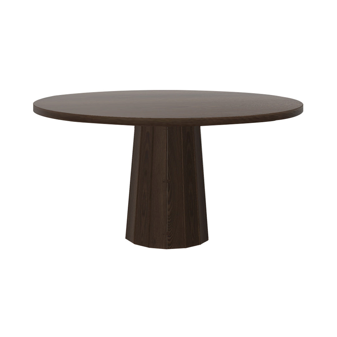 Container Round Table: Large + Bodhi Cover + Cinnamon Stained + Cinnamon